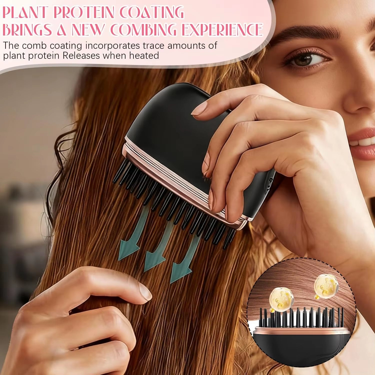Portable Hot Brush Straightener