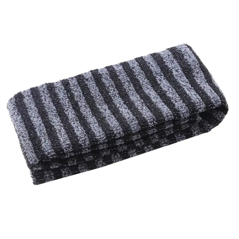 Exfoliating Washcloth Back Scrubber for Shower for Men Silver-Ion Multi-Function Foam Bath Towel Ultra-Long Exfoliating Towels